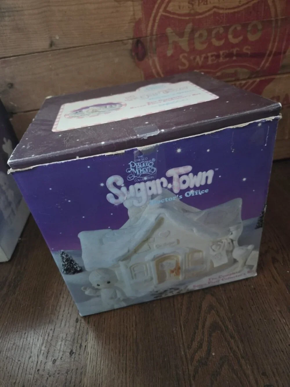 Vtg Enesco Precious Moments Sugar Town Doctors Office 7 Piece Collectors Set